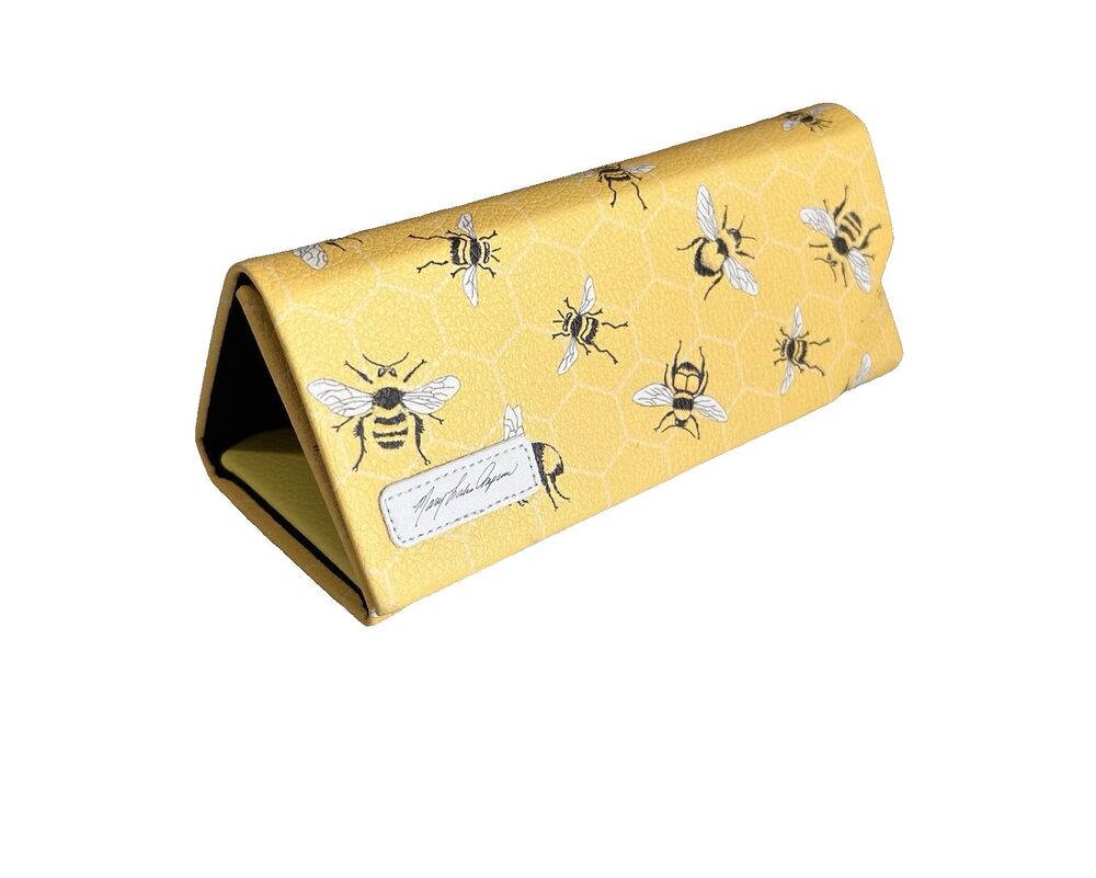 Mary Lake-Thompson Bees Eyeglass Folding Case Sunglasses Spring Yellow